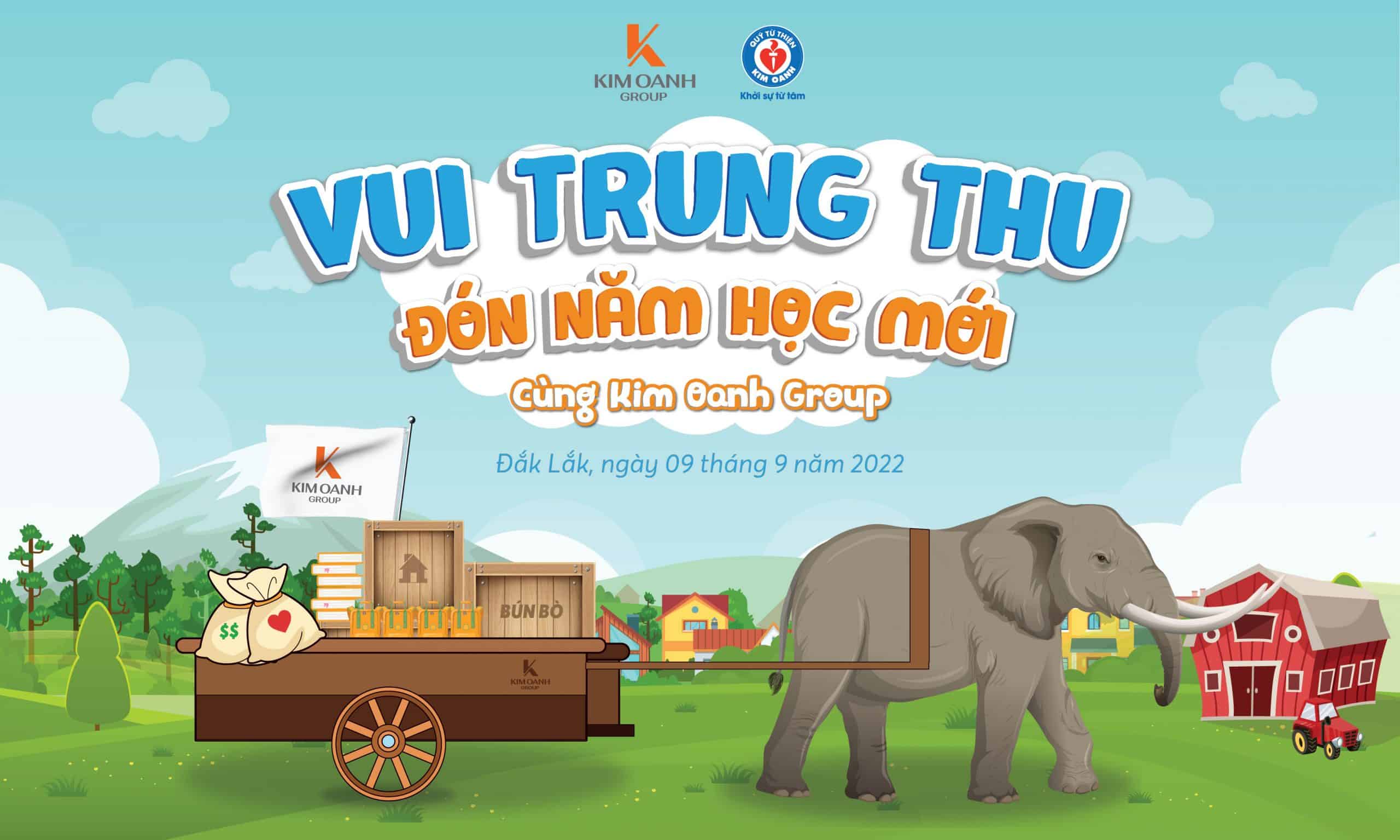 Chung tay tổ chức trẻ đồng bào vui trung thu đón năm học mới, xây nhà tình thương tại Đắk Lắk