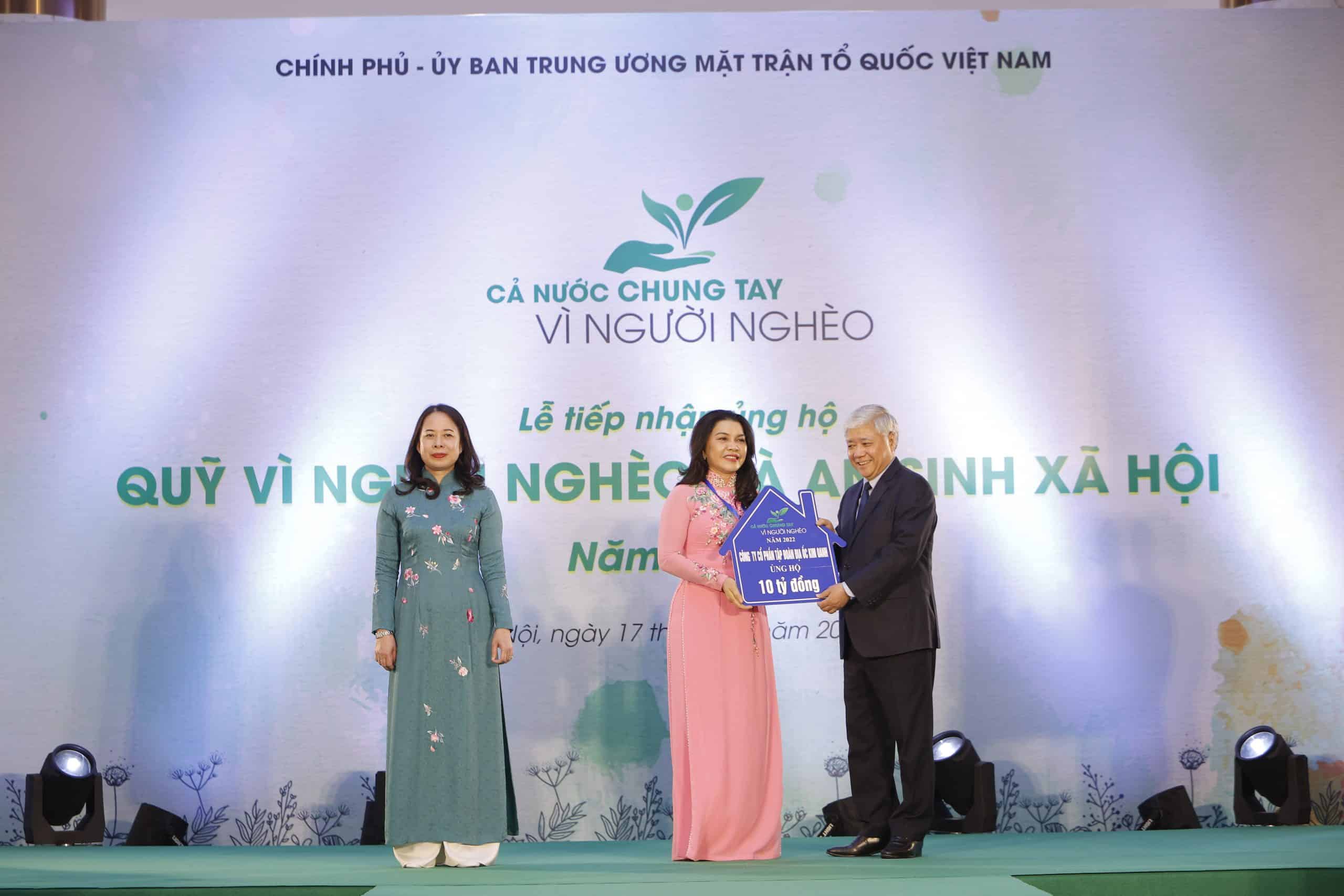 Quỹ Từ thiện Kim Oanh góp 10 tỷ đồng chung tay vì người nghèo