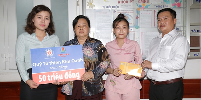Hỗ trợ viện phí 50 triệu đồng cho người thân CBNV Kim Oanh Group