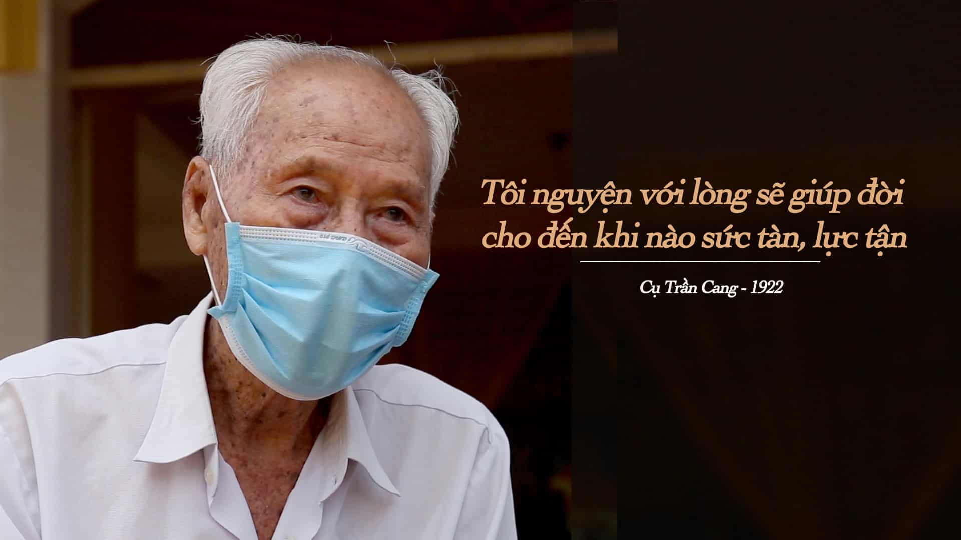 Cụ ông 100 tuổi miệt mài làm việc thiện